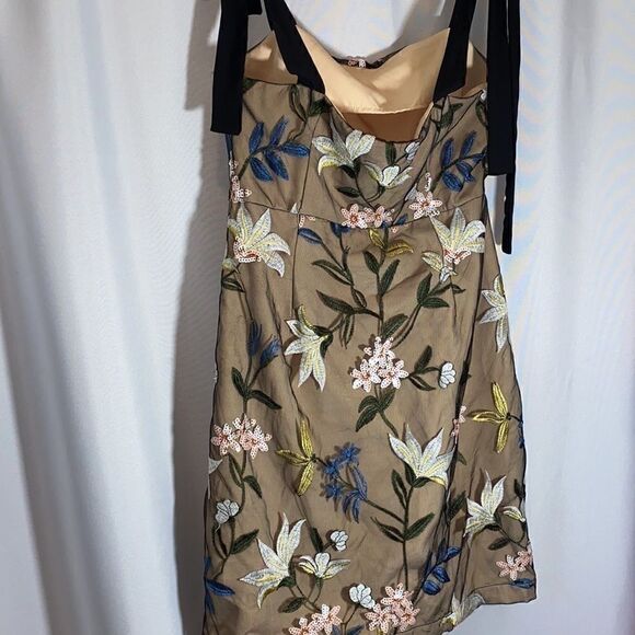 ANTHROPOLOGIE LESS ROSE FLORAL MINI DRESS - Picture 10 of 12